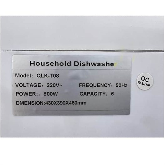 ماشین ظرفشویی رومیزی لونت 6 نفره مدل QLK-T08 سفید